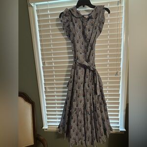 Victoria Dunn Blue Floral Maxi Dress